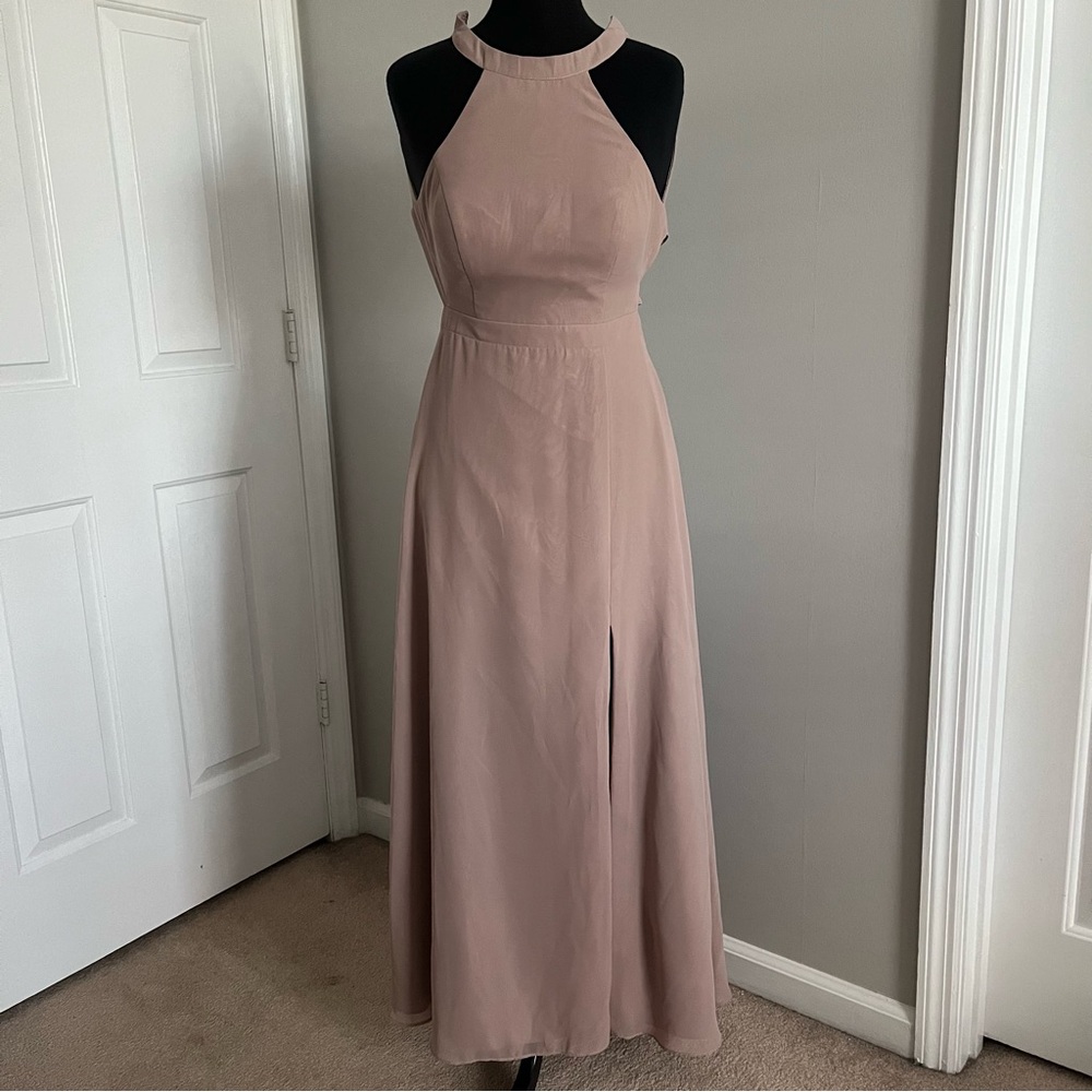 Azazie A-Line Halter Formal Dress